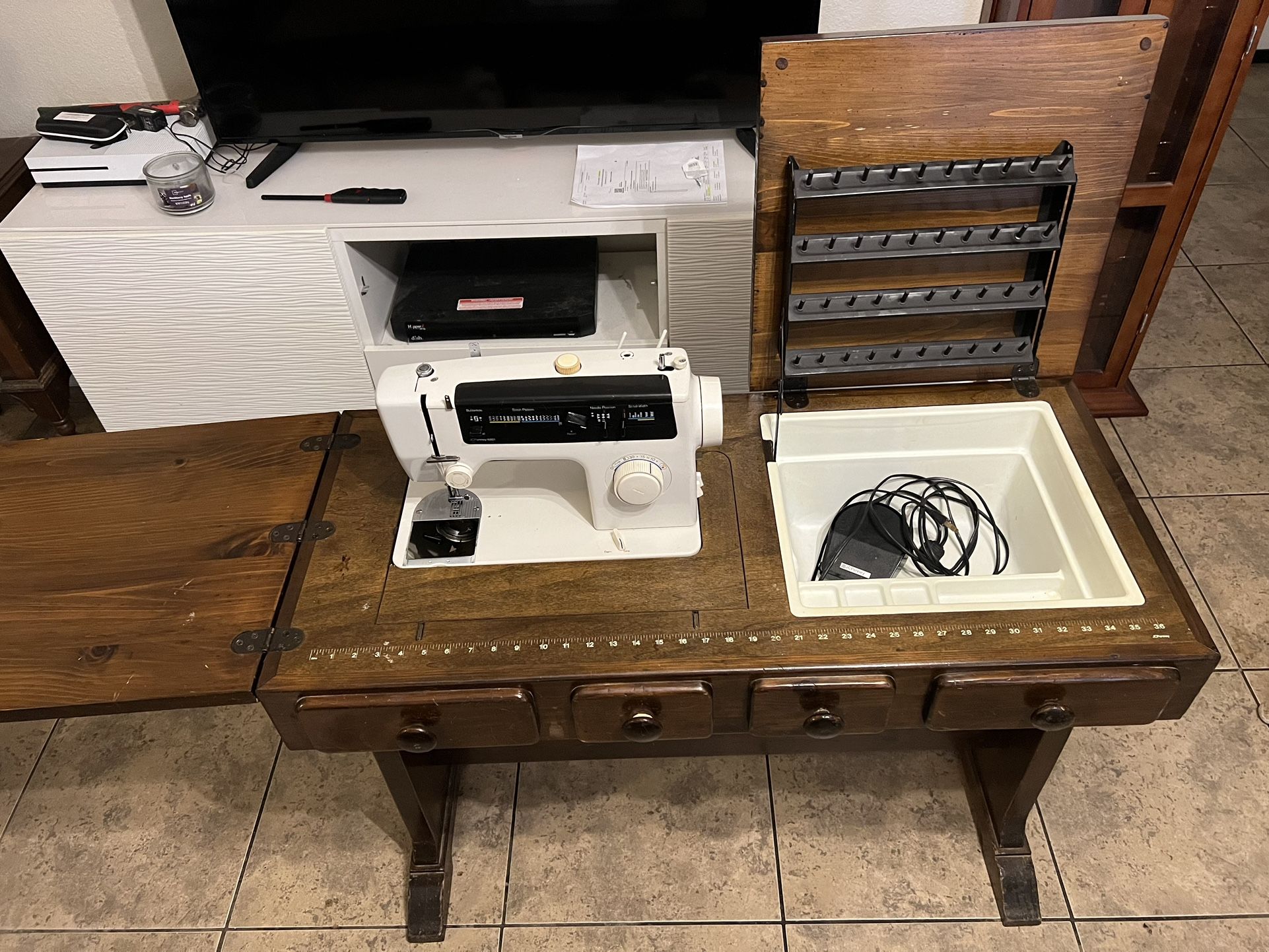 Wooden Foldable Sewing Machine. for Sale in Peoria, AZ OfferUp