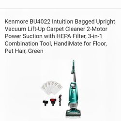 Kenmore BU4022 Intuition Vacuum 