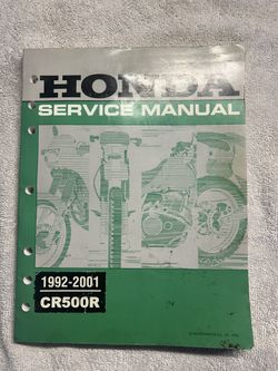 OEM Service Manual Honda  CR (contact info removed)-2001
