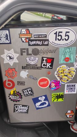 Emerson Stainless Steel Mimi Fridge Xcellent Condition 