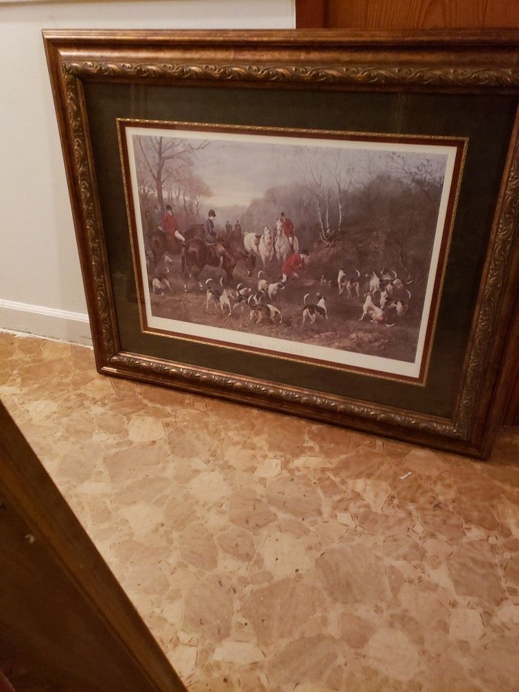 English Fox hunt Print