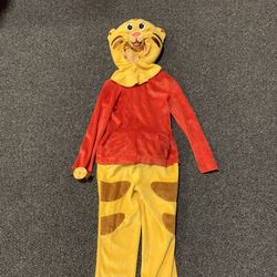 Daniel the Tiger boy size 4/6 two piece costume - bodysuit and headpiece 