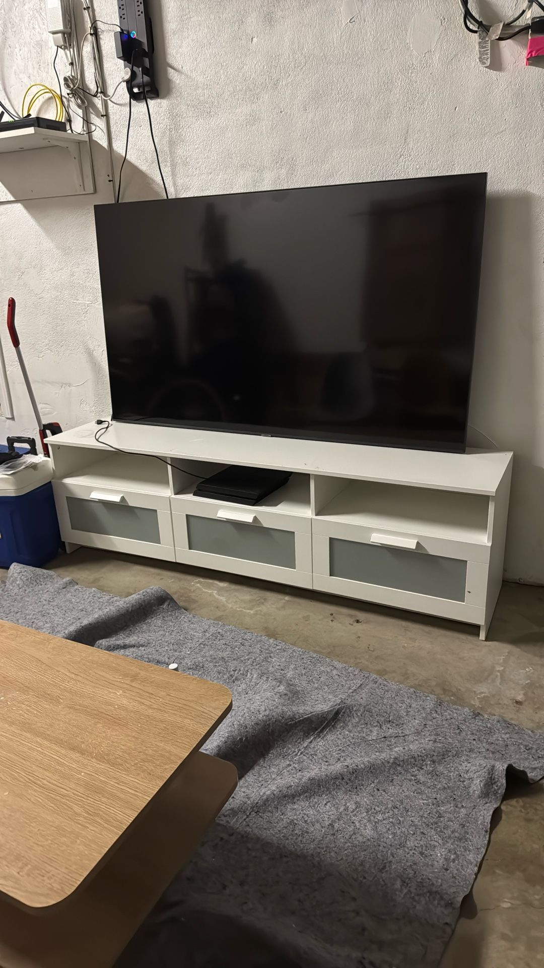 white IKEA Tv Stand