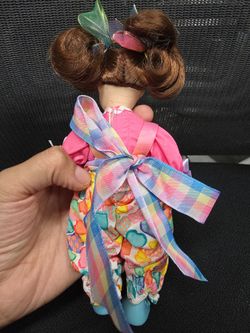 1995 horsman alida 7" freckled girl doll