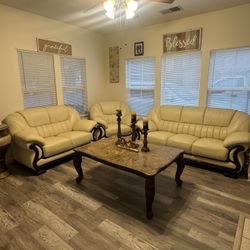 Leather 3 Piece Sofas $500 OBO 