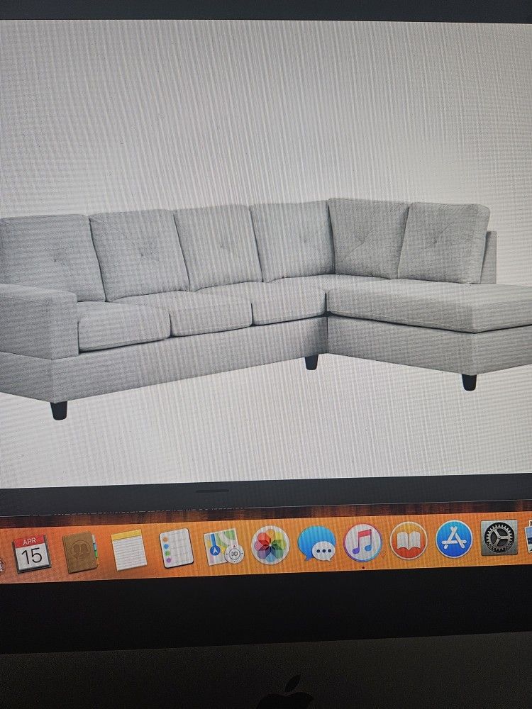 New Light Grey Sectional - Closeout Special