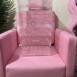 Makeup Organizer Acrylic 7 Tier Drawer Cosmetic Display Case