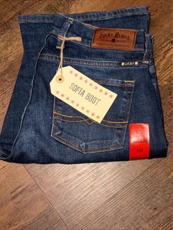 NWT Lucky brand 8/29 dark wash Sophia boot cut