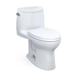 TOTO UltraMax II 12 in. Rough In One-Piece 1.28 GPF Single Flush Elongated Toilet in Cotton White, SoftClose Seat Included