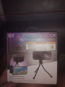 iJoy Portable Projector with Tripod and Remote
