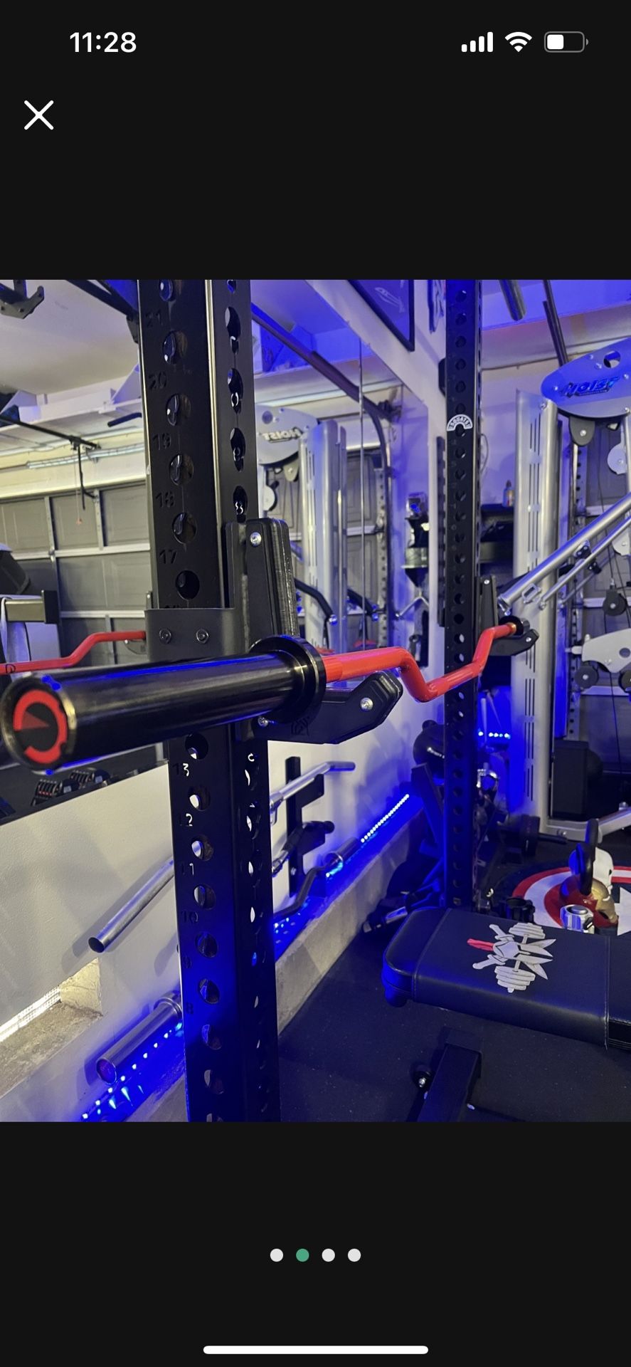 Cambered Olympic Barbell Bar