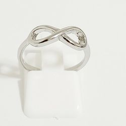 925 Sterling Silver Infinity Ring For Women_ Anillo De Mujer En plata