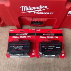 Milwaukee M18 Batteries Red Lithium Forge HD 12 ah (NEW) 