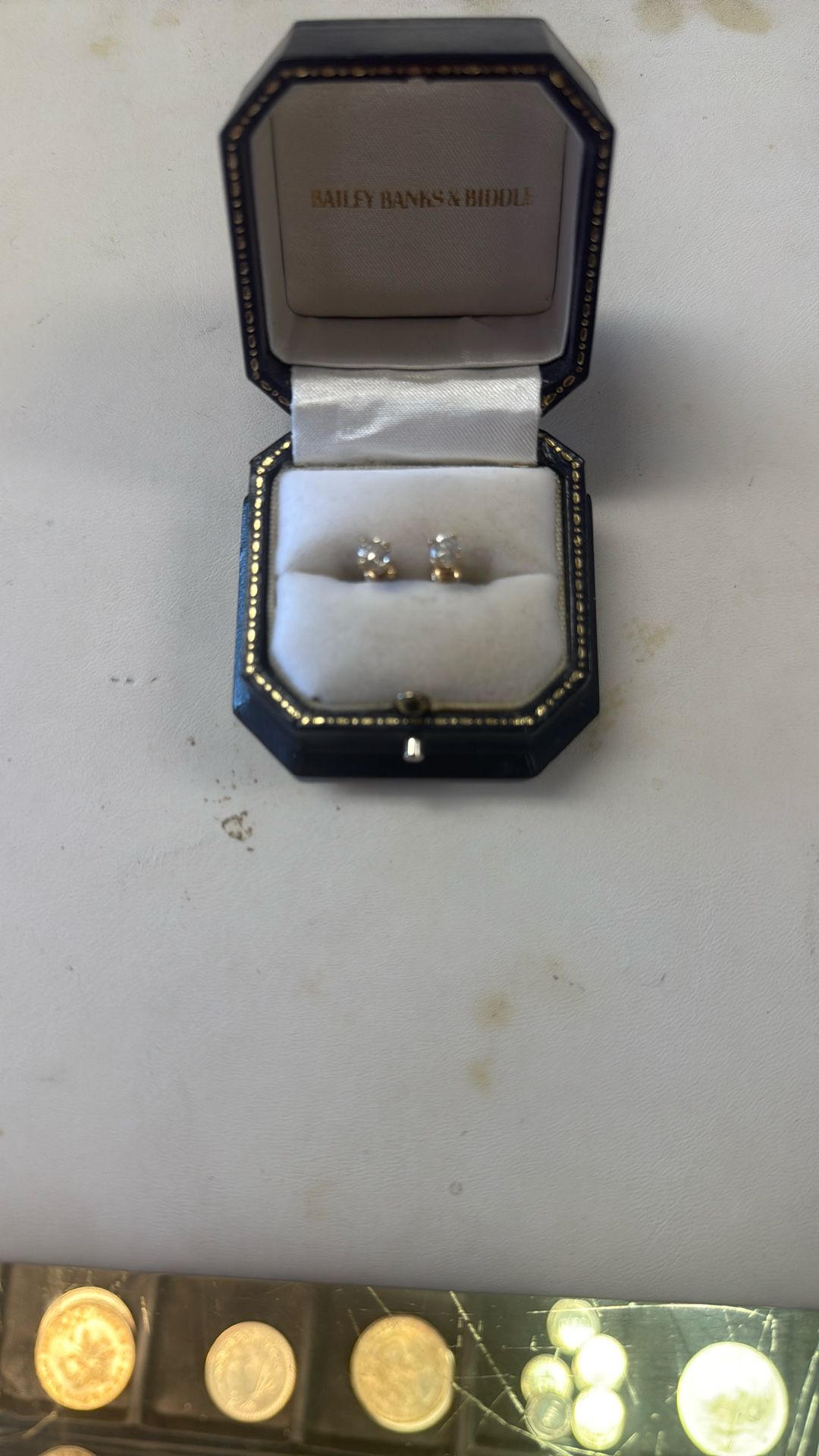 14k Quarter Diamonds Earrings