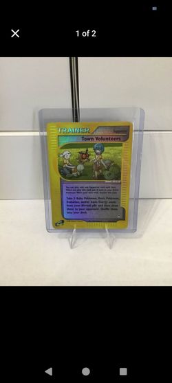Town Volunteers Trainer Pokémon Aquapolis reverse holo