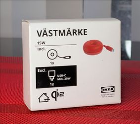 IKEA VÄSTMÄRKE 15W Qi2 Wireless Charger