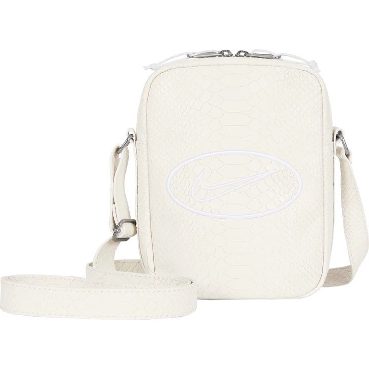 Supreme x Nike Leather Shoulder Bag, White, Brand New On Hand