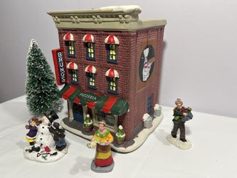 Bruno's Pizzeria Christmas Village Decorations