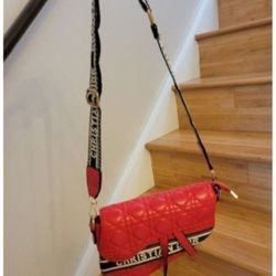 Brand New Crossbody Or Shoulder Leather Bag  With 2 Straps 