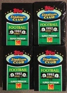 1992 Topps Stadium Club Series 2 Football 24 Packs Factory Sealed/UNSEARCHED, 82 Possible Rookies