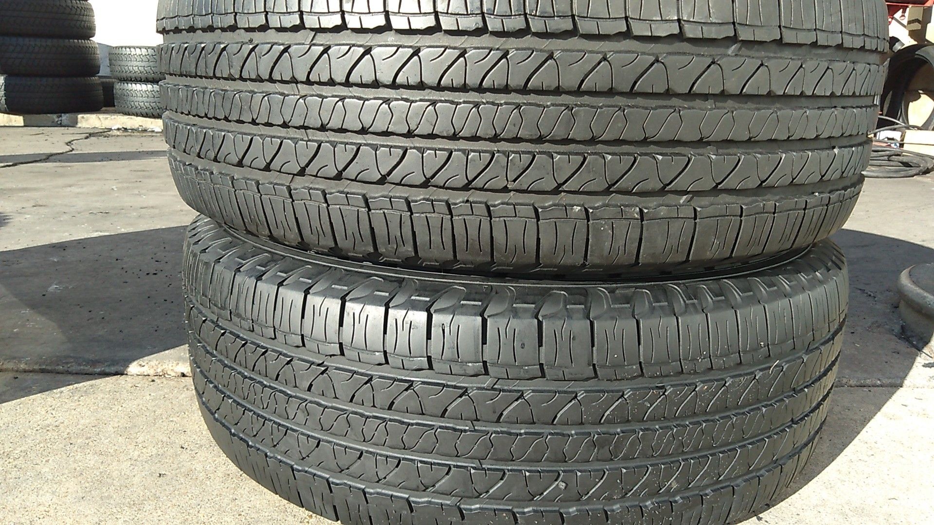 Two matching Goodyear tires for sale 245/70/17