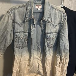 True Religion Denim Button Up