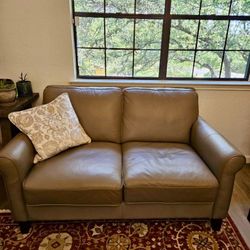 Leather Loveseat