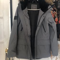 Gray Primark Heavy Winter Jacket XSmall 