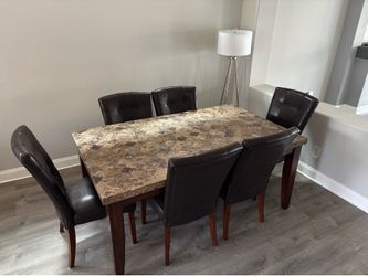 Dining Table Set with 6 Chairs