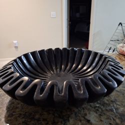 Black Marble Bowl From Rajasthan India
