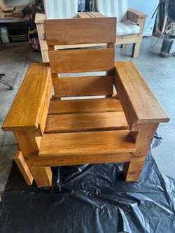 Handmade Solid Cedar Wood Outdoor Lounge Chair