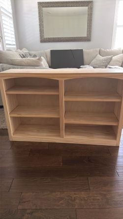Solid Pine Bookcase / Console – 48” W x 30” H x 12”