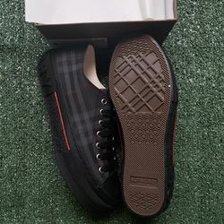 Black Burberry Converse