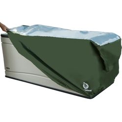 YardStash Deck Box Cover - Heavy Duty, Waterproof Covers for Outdoor Cushion Storage and Large Deck Boxes