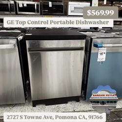GE Top Control Portable Dishwasher 
