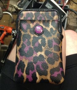 Coach cell phone pouch/ cigarette holder/credit card wallet