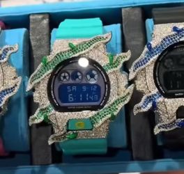 Iced out g-shock
