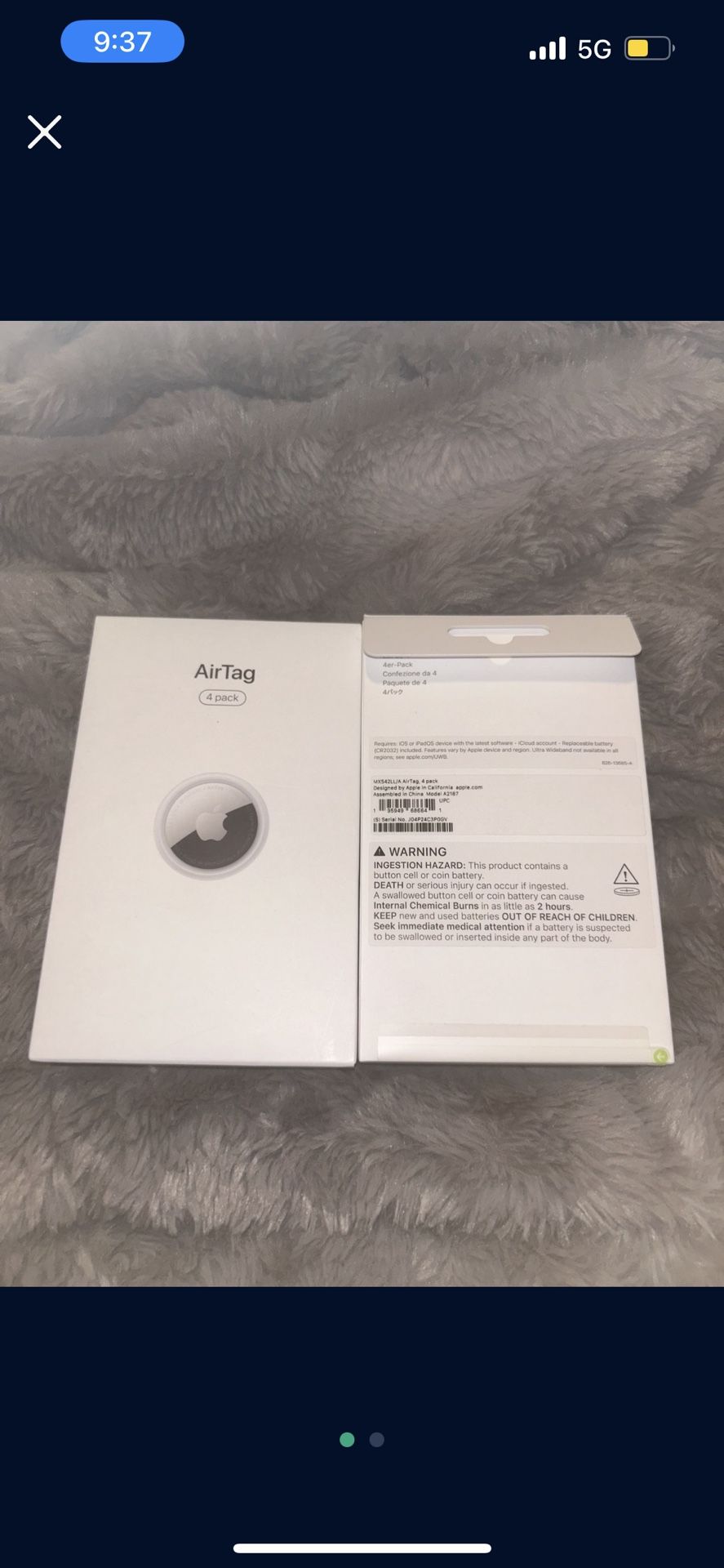 4 AirTag Packs Of 4 For 70$ Each