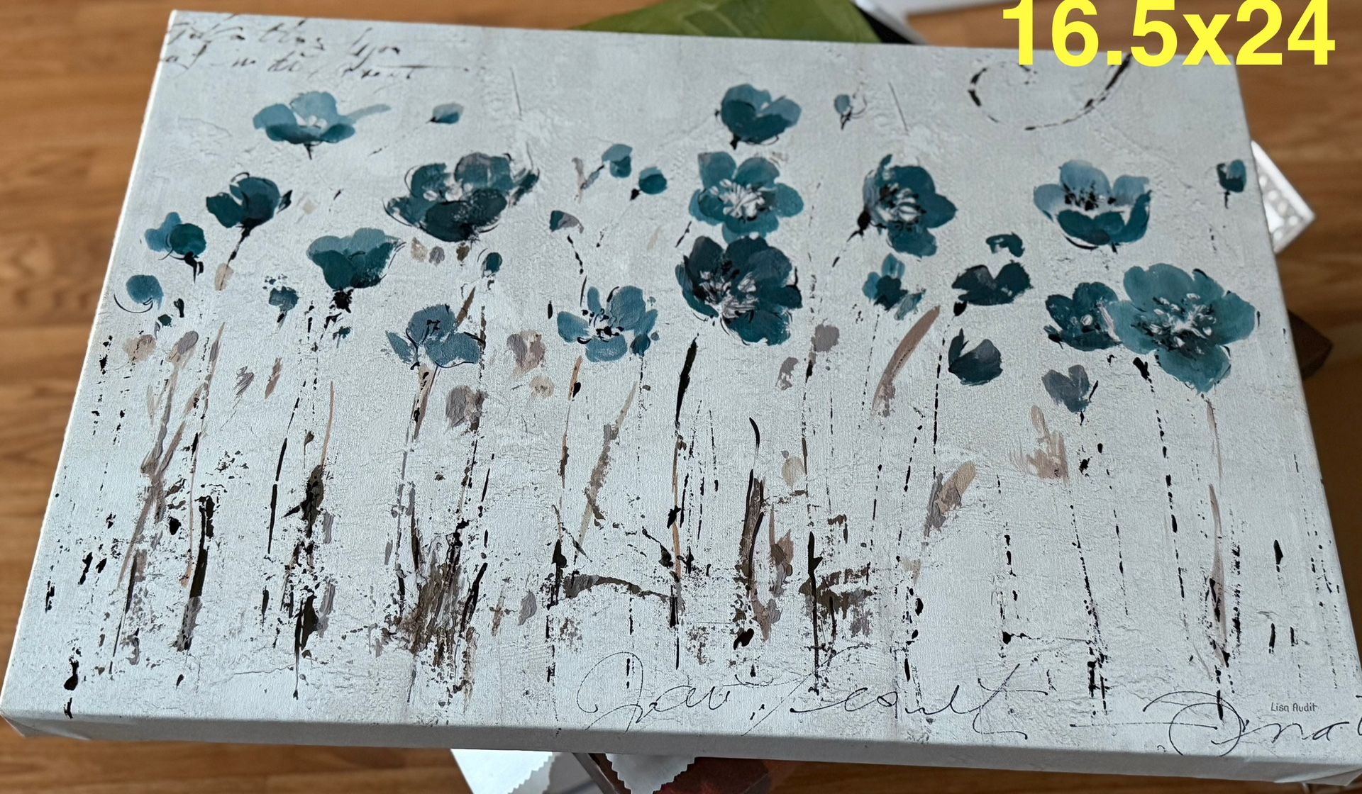Abstract Balance IV Blue by Lisa Audit Canvas