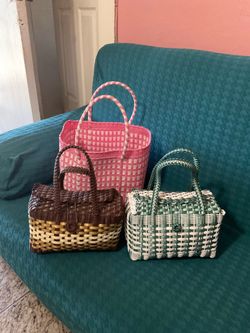 Bonitas bolsas 👜 de plástico mexicanas nuevas