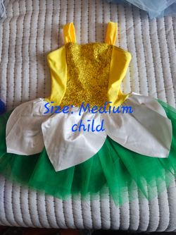 Yellow & Green daisy/ fairy Dance Costume - Size MC