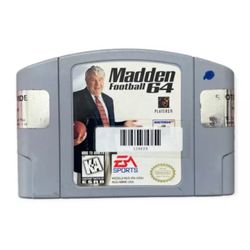 Madden Football 64 (Nintendo 64, N64, 1997) CART ONLY, TESTED, 