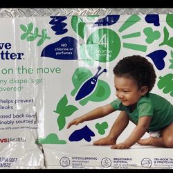 Diaper size 4 - 84 diaper  damaged box