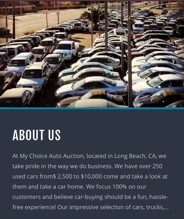My Choice Auto Auction For Sale In Long Beach Ca Offerup