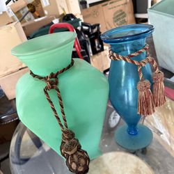 Medium Glass Vase Set Of 2 