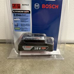 Bosch 18 -Volt 1 -Pack Lithium ( 2.0 Ah Battery )