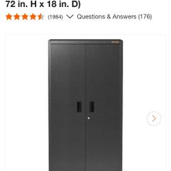 Gladiator
Ready-to-Assemble Steel Freestanding Garage Cabinet in Hammered Granite (36 in. W x 72 in. H x 18 in. D)