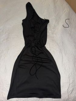 NEW black mini dress size S