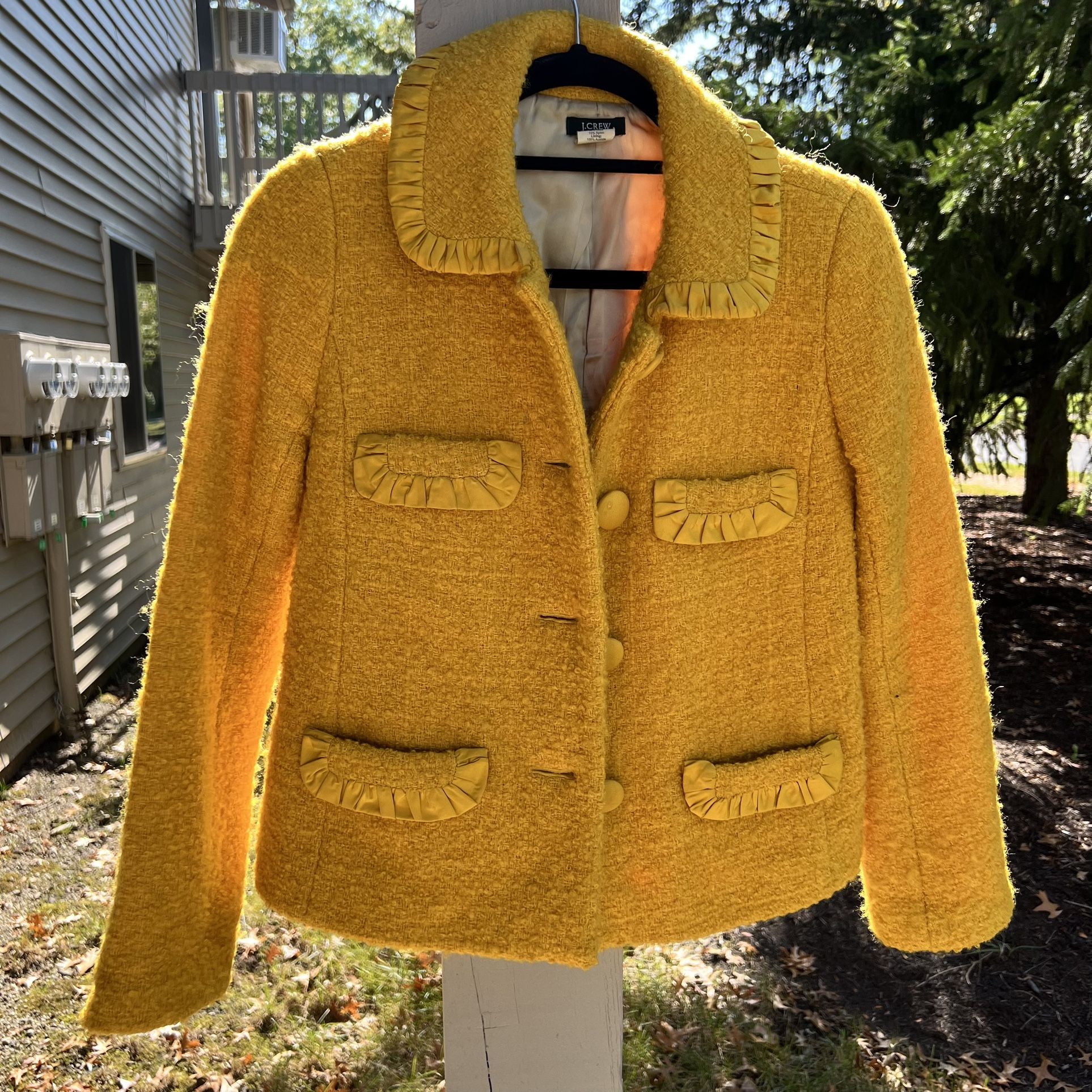J. Crew Frances lady jacket in maritime tweed Size 4