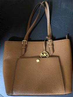 Michael Kors Brown Leather Tote Bag